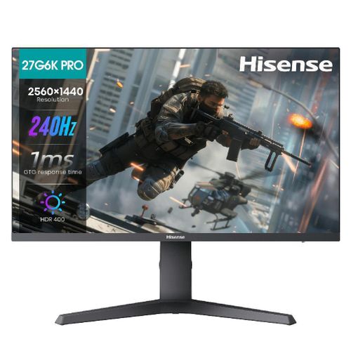 Hisense 27G6Q-PRO 27″ QHD IPS Gaming Monitor | 320Hz | 1ms | HDR400 | AMD FreeSync™ Premium