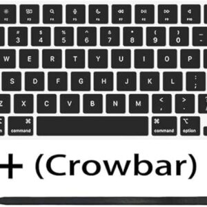 Replacement Keycaps Keys for MacBook Air M2/M3 and MacBook Pro M2/M3 Series Black