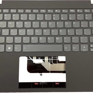 Replacement Laptop Upper Case Palmrest Backlit Keyboard Assembly for Lenovo Flex 5-14IIL05 / ARE05 / ITL05 Gray