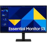 Samsung Essential S3 S30GD Essential Monitor, 22″ FHD IPS Display, 100Hz, 5ms – Black